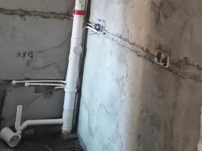 廚房衛生間下水管?chē)乐貪B水怎么辦？家庭管道改造施工案例(圖2)